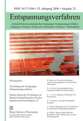 Entspannungsverfahren, Ausgabe 23